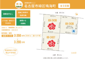【価格更新しました！】緑区鳴海町大清水（全3区画）