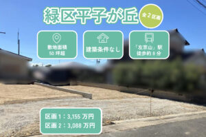 【新規物件】緑区平子が丘（全2区画）分譲地